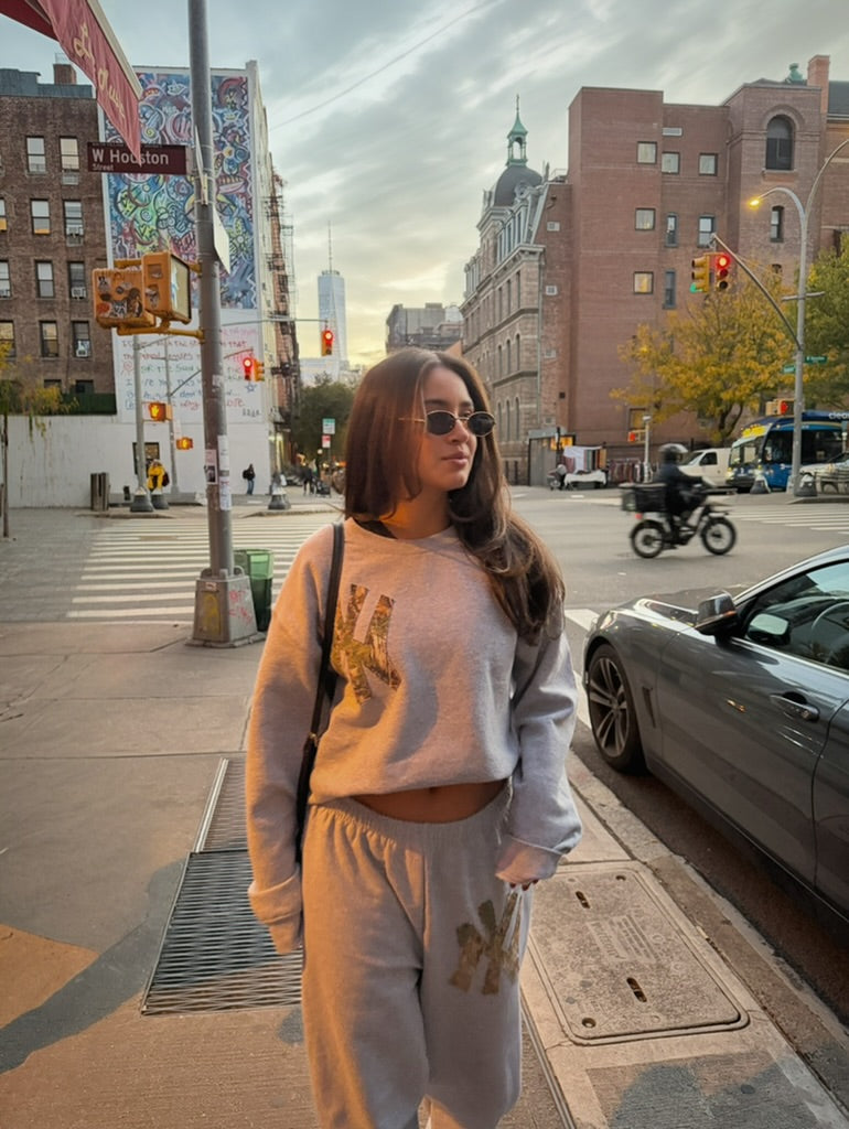 Light Gray NY Camo Sweat Set