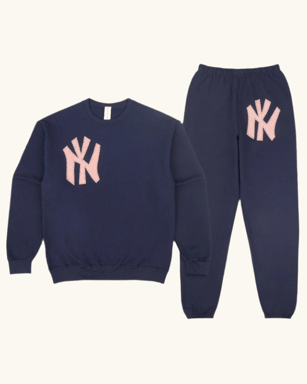 Navy and Pink NY Set