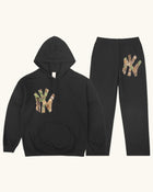 Black NY Hoodie Set