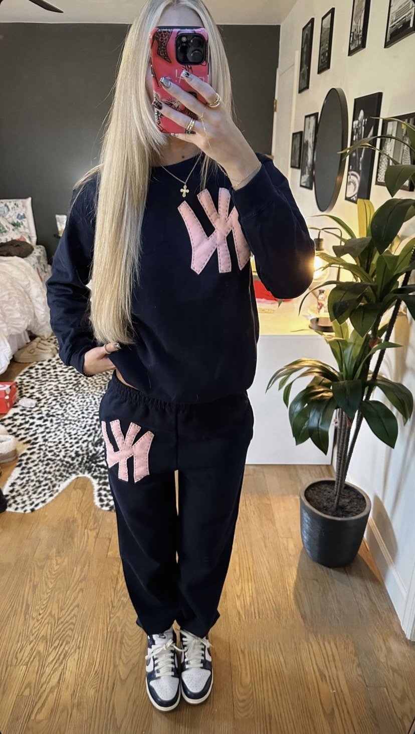 Navy and Pink NY Set