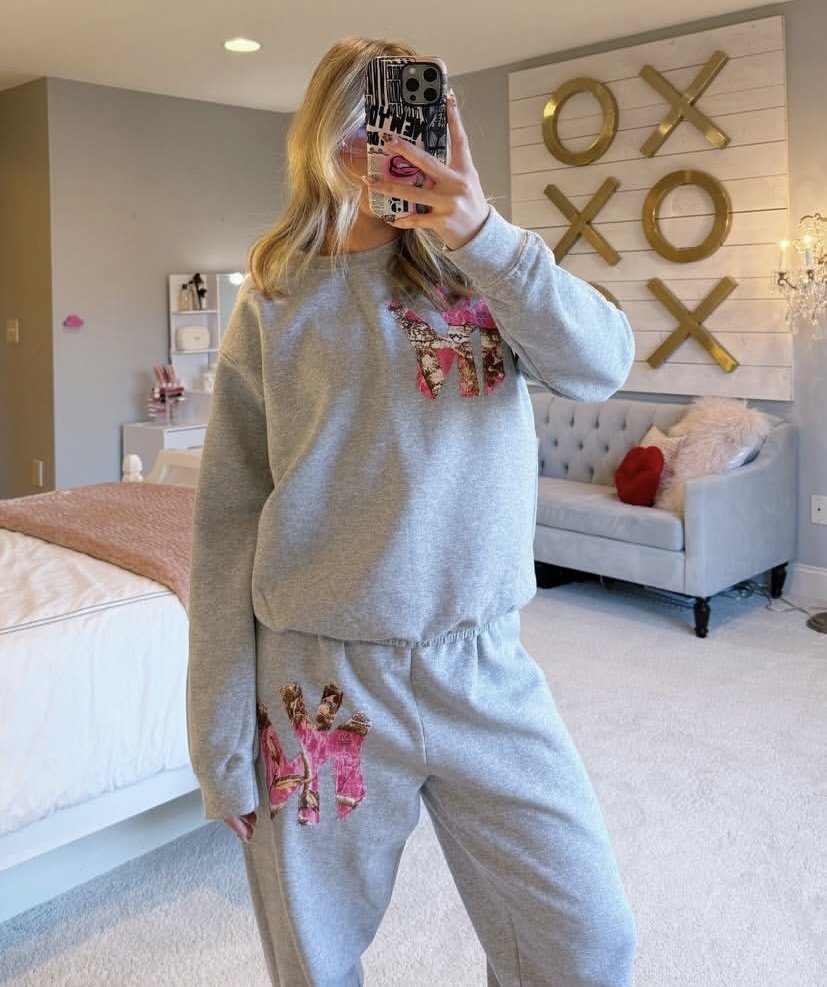 Pink Camo NY Sweat Set