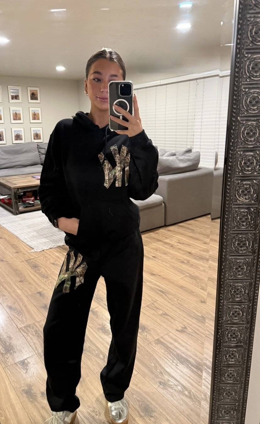 Black NY Hoodie Set