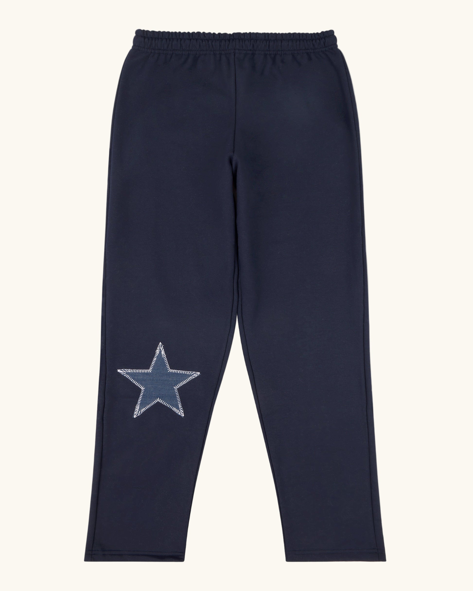Navy Denim Star Zip Up Set