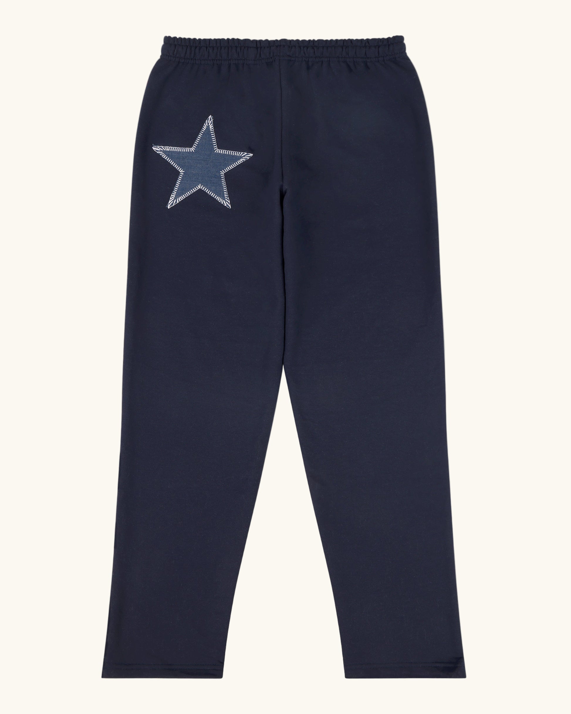 Navy Denim Star Zip Up Set
