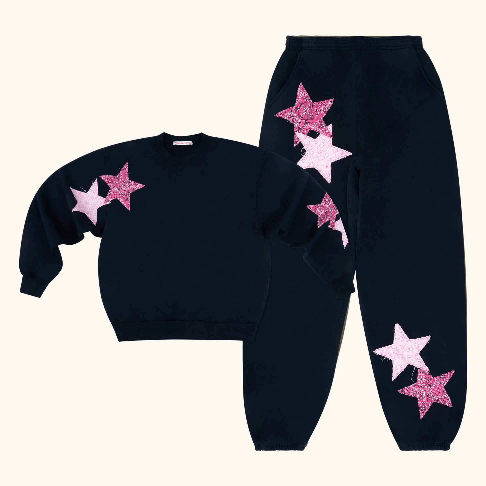 Navy & Pink Bandana Star Set