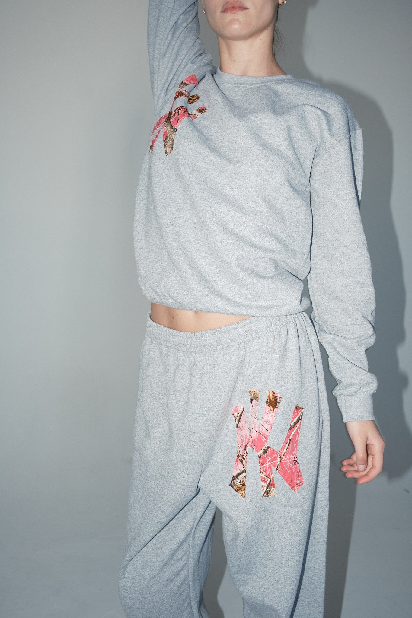 Pink Camo NY Sweat Set