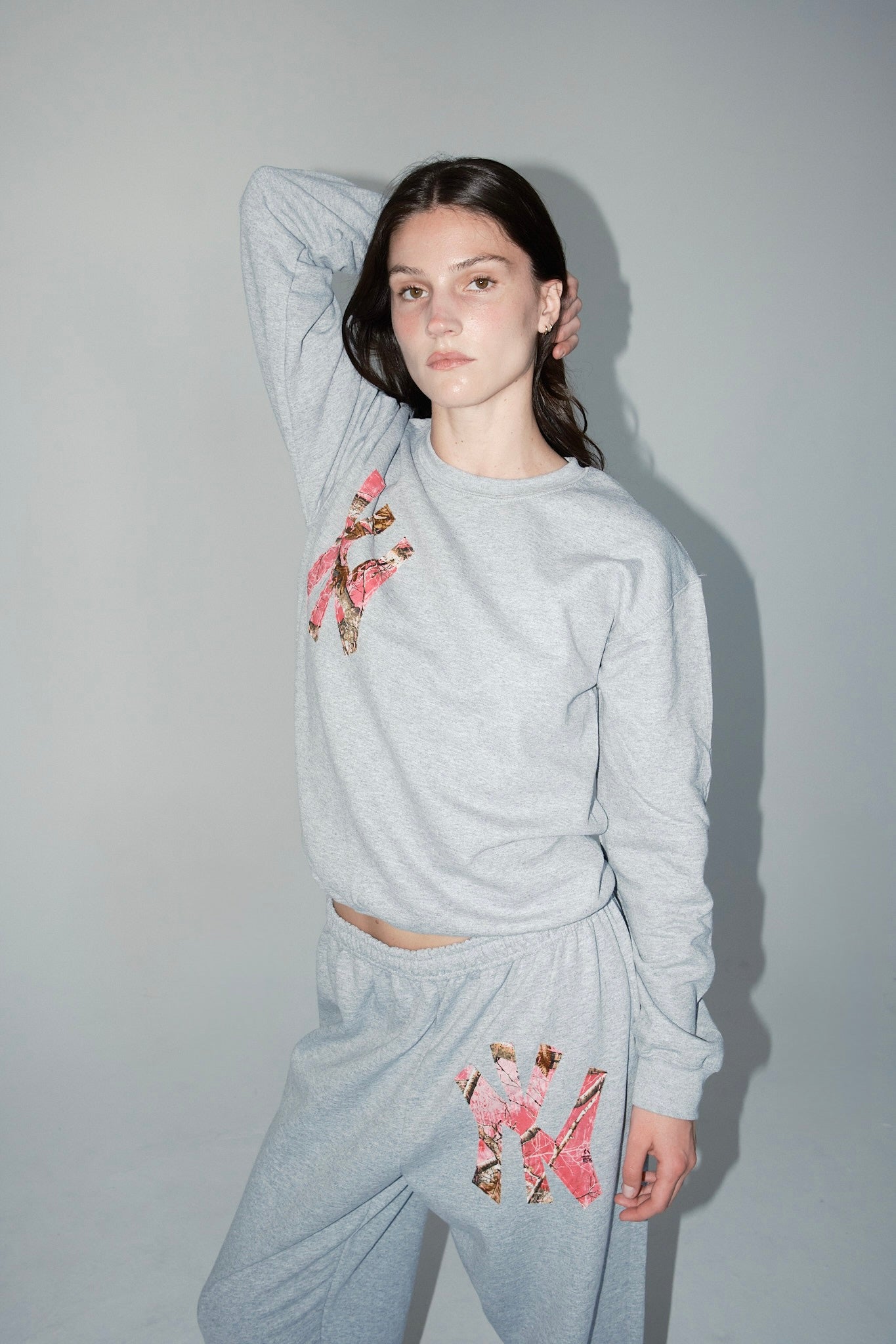 Pink Camo NY Sweat Set