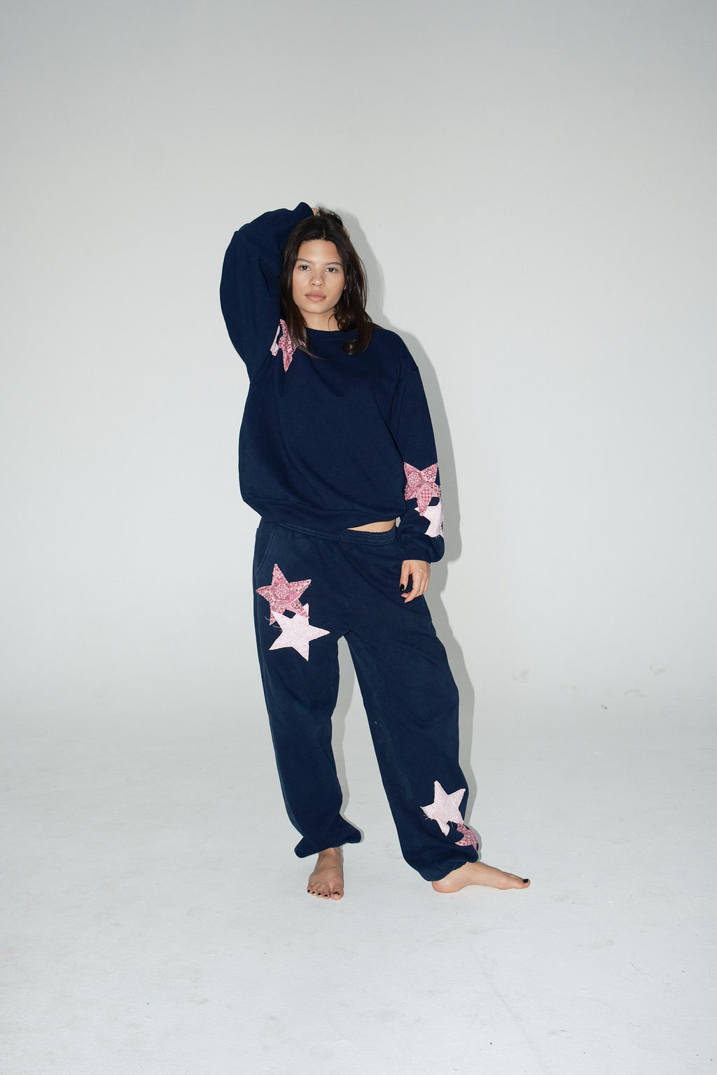 Navy & Pink Bandana Star Set