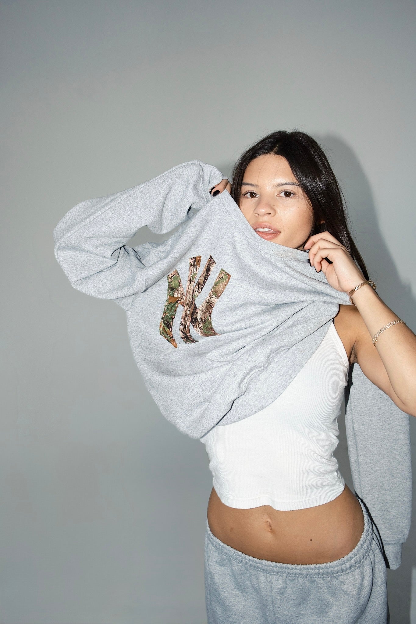 Light Gray NY Camo Sweat Set